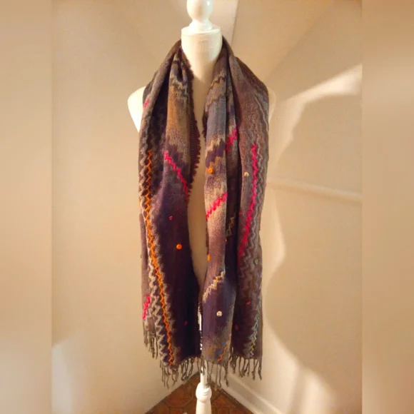 Châle-chale made in a India - Picture 1 of 6